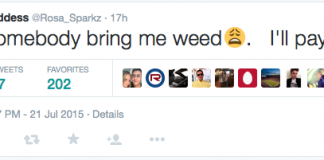 Police reply to woman's tweet to 'bring me weed'
