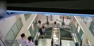 escalator accident