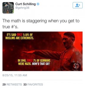 Curt Schilling Tweet