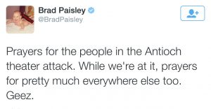 Tweet From Brad Paisley