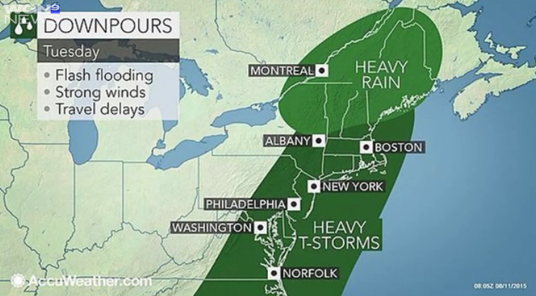 Penis shaped weather map
