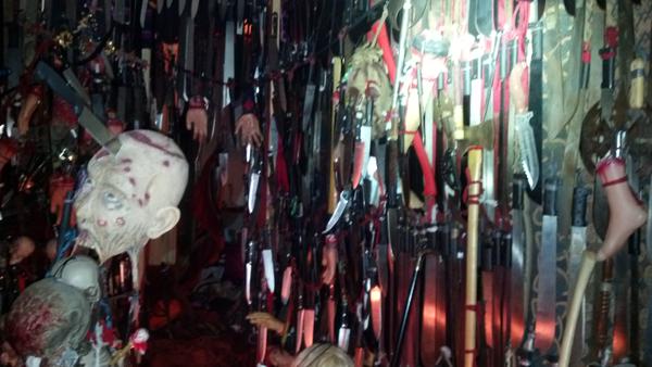 Felon with hundreds of swords attacks deputies