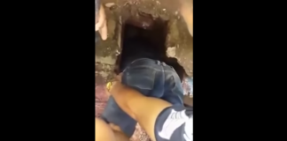 Dramatic video posted to YouTube shows a newborn baby being rescued from a sewer. (Scroll down) Newborn Baby Rescued From Sewer