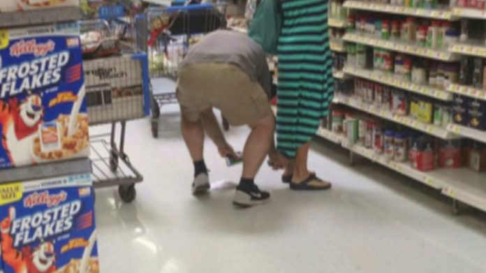 Father Caught Pervert Red Handed Taking Up Skirt Photos In Walmart