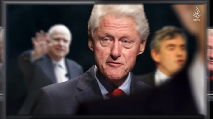 In the latest propaganda video put out by the Islamic State terror group calls Bill Clinton a 