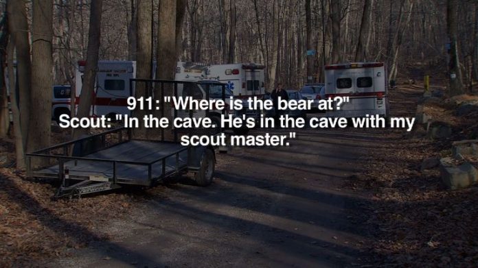 ROCKAWAY TOWNSHIP, New Jersey — A Scout leader was attacked by a bear in the New Jersey woods last Sunday.