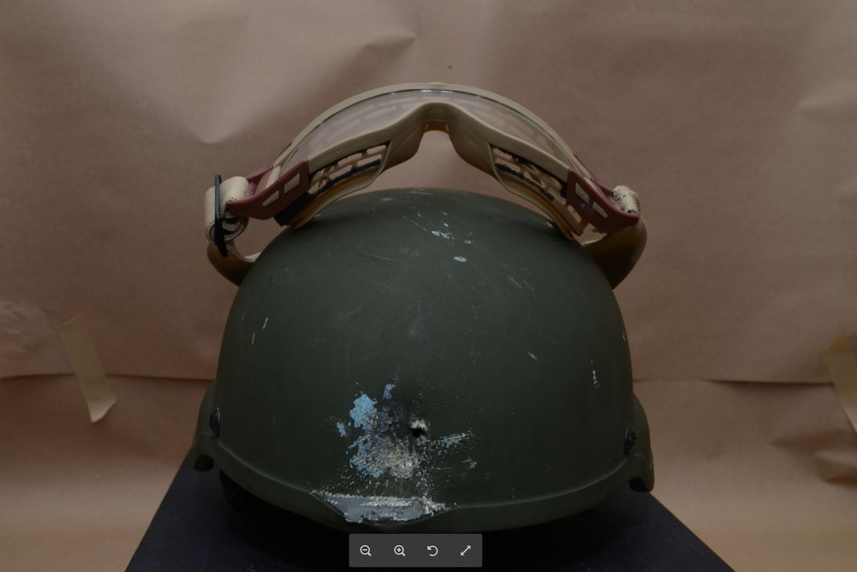 [SWAT officer's helmet / WKMG-TV]