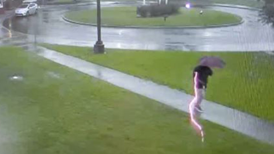 WATCH: Scary Video Shows Man Being Nearly Struck By Lightning - Breaking911