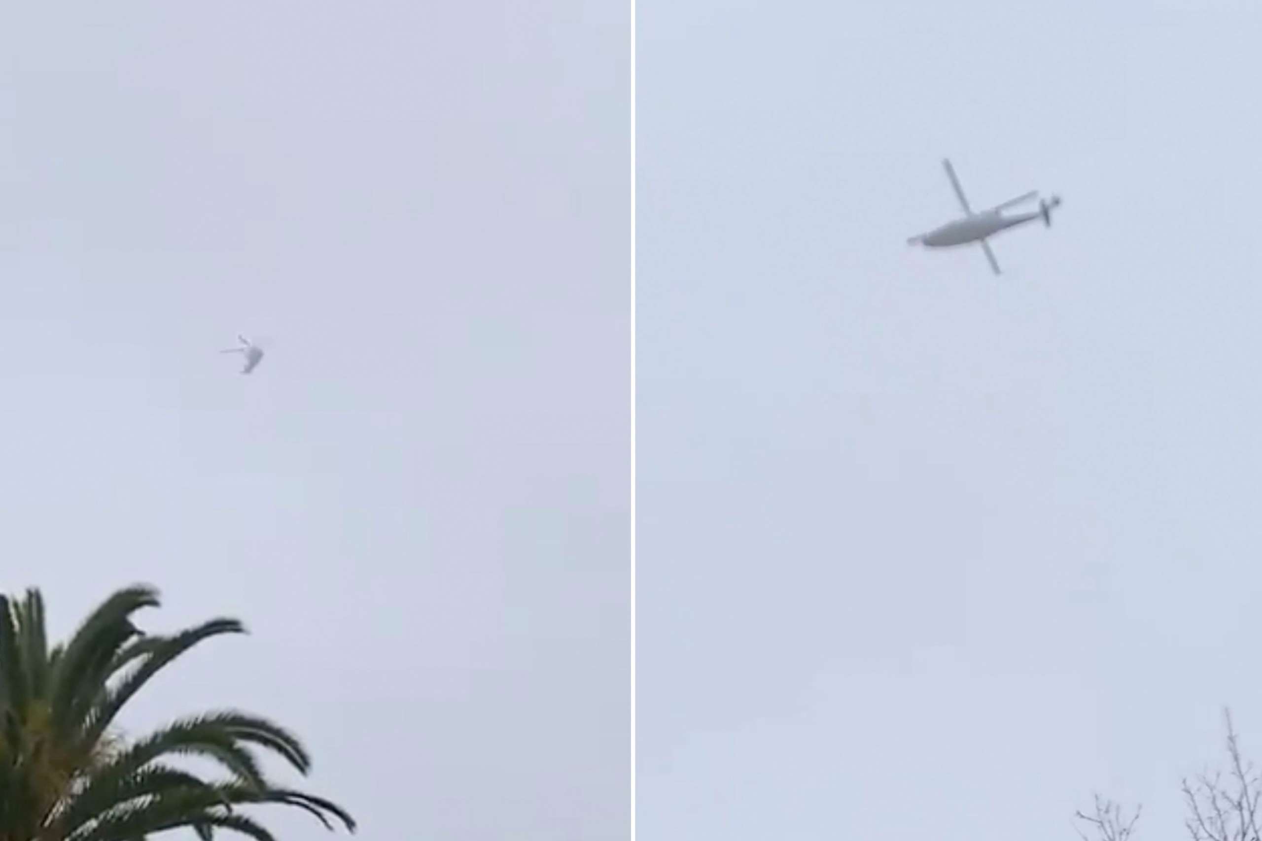 NEW: Video Appears To Show Helicopter Carrying Kobe Bryant Circling