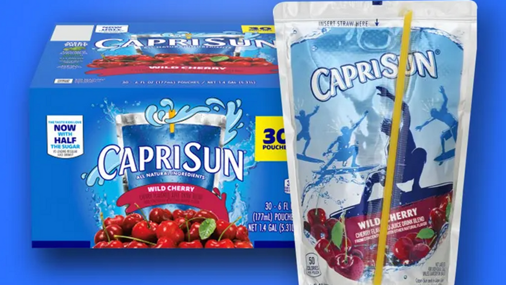 760 cases of Capri Sun Wild Cherry Flavored Juice Drink Blend beverages. 